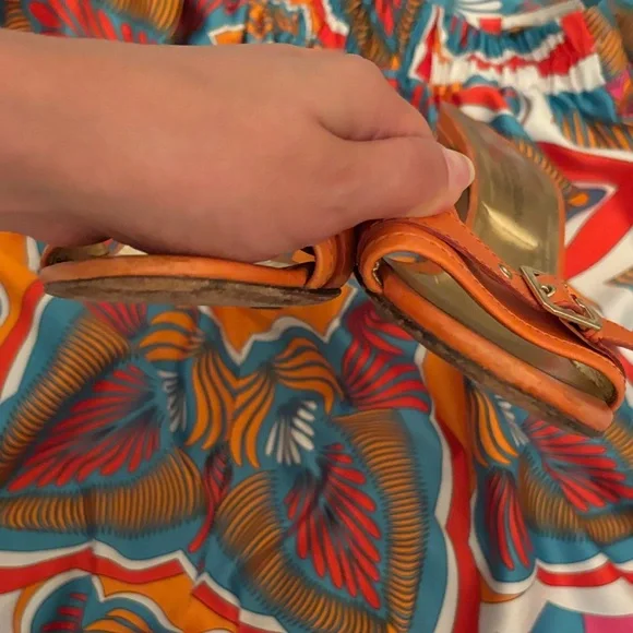 Dolce & Gabbana Vibrant Orange Heel Sandals - Picture 7 of 12